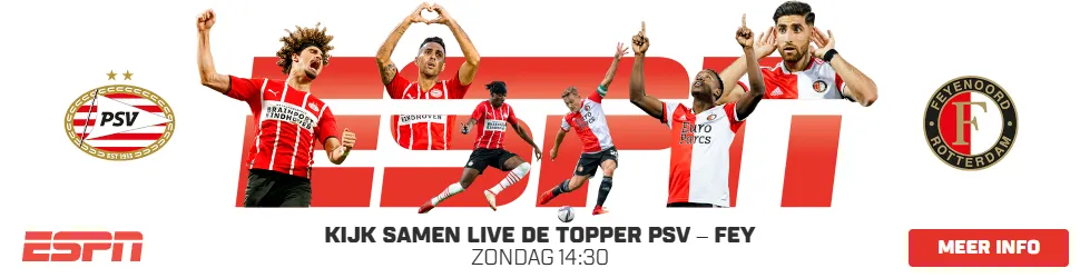 ESPN AZ–PSV en PSV–Feyenoord, 970×250